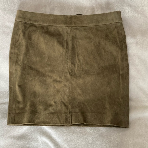 Polo Ralph Lauren Stretch Suede Skirt - Picture 1 of 7